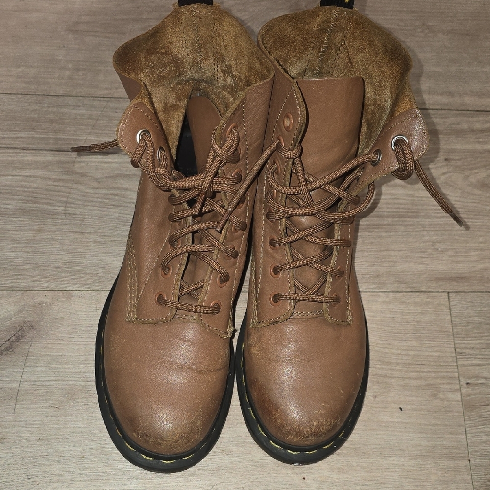 Dr. Martens Tan Women's Combat Boots